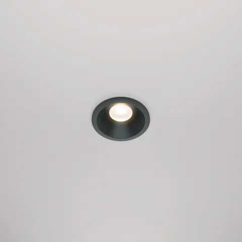 Downlight Incastrat Baie Zoom DL034-01-06W3K-B Maytoni LED, Negru, Germania