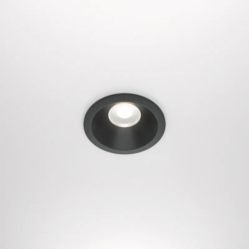 Downlight Incastrat Baie Zoom DL034-L12W4K-D-B Maytoni LED, Negru, Germania
