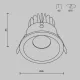 Downlight Incastrat Baie Zoom DL034-L12W4K-D-W Maytoni LED, Alb, Germania