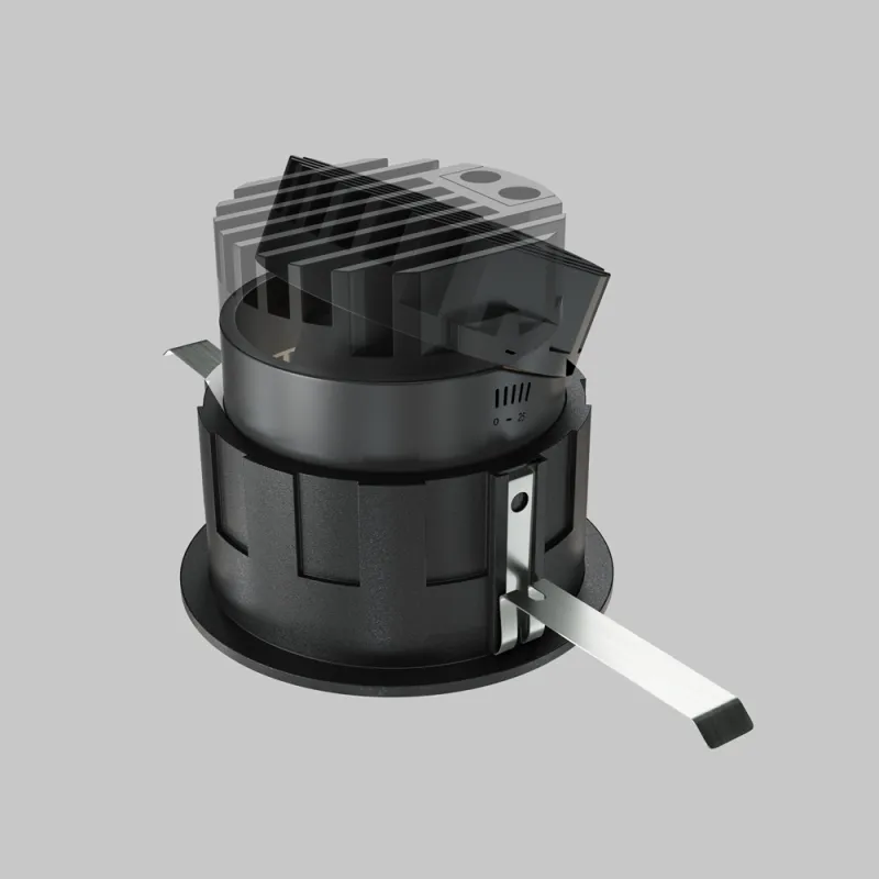 Downlight Incastrat Wise DL057-10W3K-B Maytoni LED, Negru, Germania