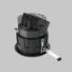 Downlight Incastrat Wise DL057-10W3K-B Maytoni LED, Negru, Germania
