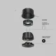 Downlight Incastrat Wise DL057-10W3K-B Maytoni LED, Negru, Germania