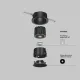 Downlight Incastrat Wise DL057-7W3K-B Maytoni LED, Negru, Germania