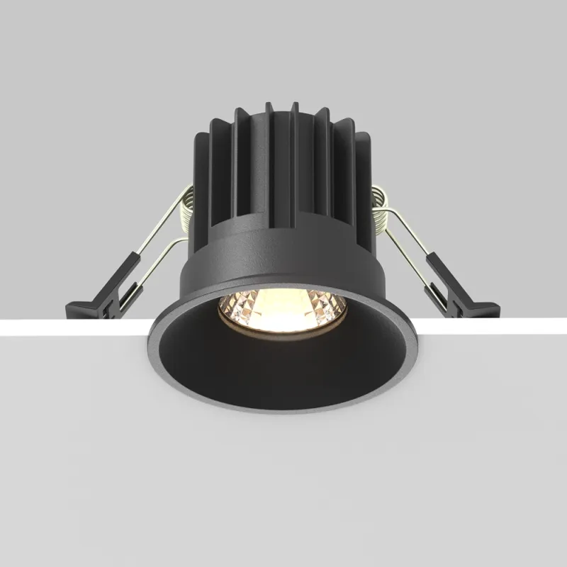 Downlight Incastrat Round DL058-7W3K-B Maytoni LED, Negru, Germania