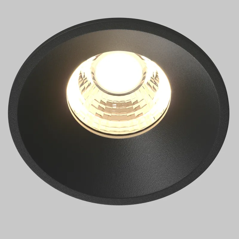 Downlight Incastrat Round DL058-7W3K-B Maytoni LED, Negru, Germania