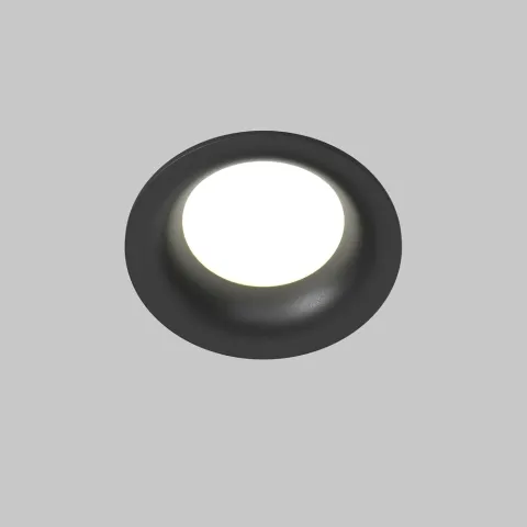 Downlight Incastrat Exterior Slim DL088-GU10-RD-B Maytoni GU10, Negru, Germania