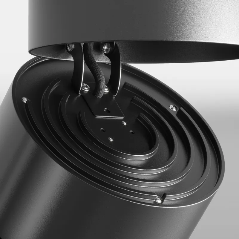 Downlight Aplicat Circular Yin Maytoni LED, Negru, C084CL-15W3K-D-B, Germania