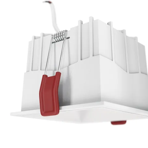 Downlight Incastrat Patrat Alfa LED Maytoni LED, Alb, DL043-01-15W4K-D-SQ-W, Germania