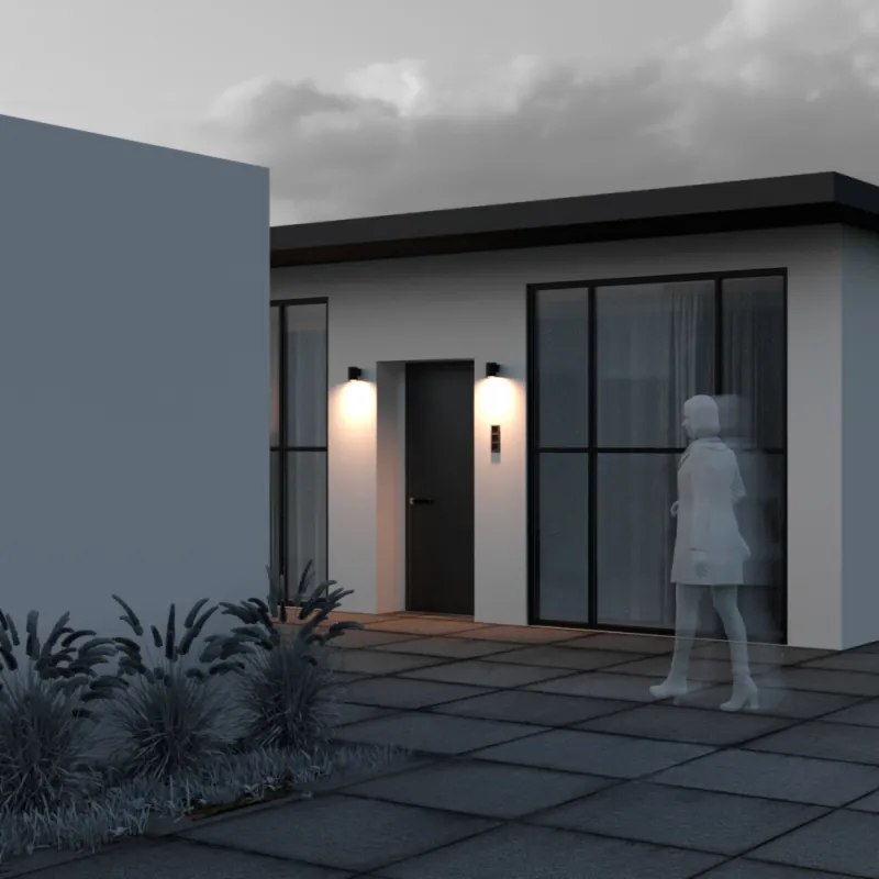 Aplica Exterior Shim O303WL-L5GF3K Maytoni LED, Grafit, Germania