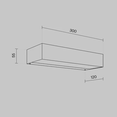 Aplica Exterior Lot O428WL-L10GF3K Maytoni LED, Grafit, Germania