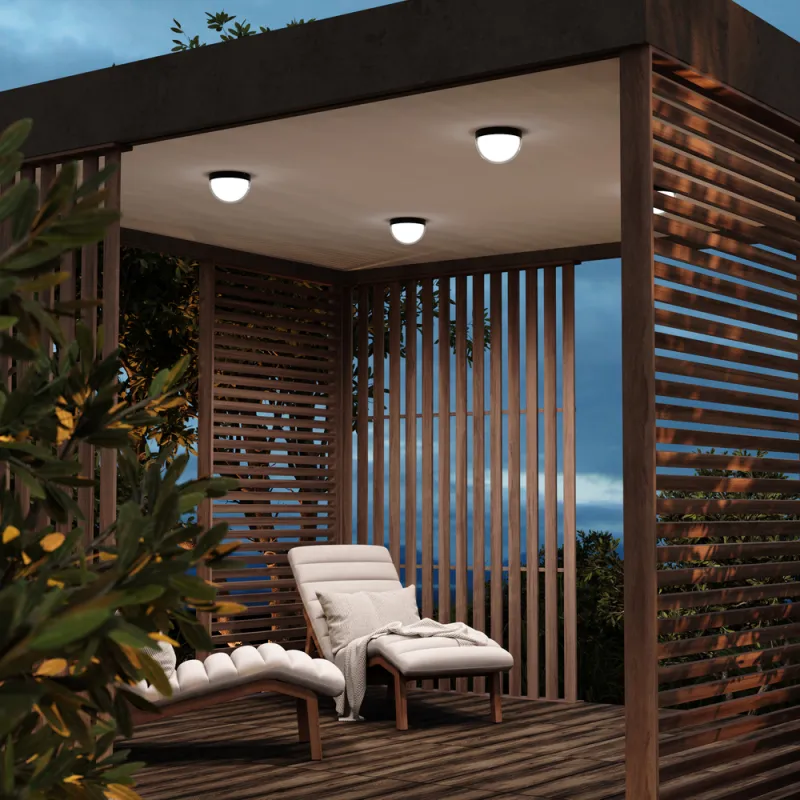 Plafoniera Exterior Mon O438CL-L12GF3K Maytoni LED, Grafit, Germania