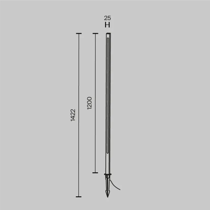Stalp Pole O440FL-L18GF3K Maytoni LED, Grafit, Germania