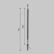 Stalp Pole O440FL-L18GF3K Maytoni LED, Grafit, Germania