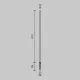 Stalp Spear O441FL-L1GF3K1 Maytoni LED, Grafit, Germania