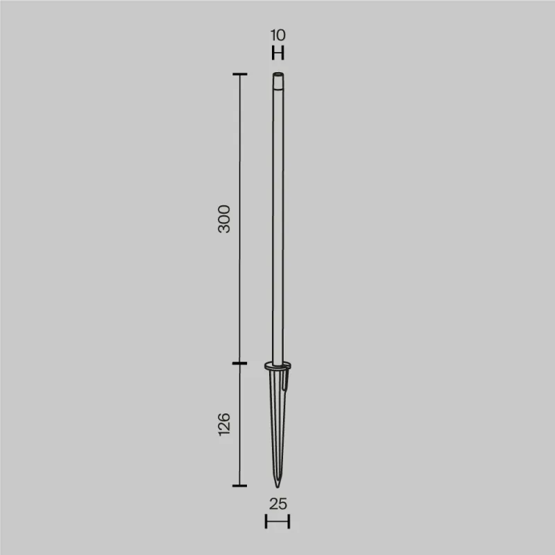 Stalp Spear O441FL-L1GF3K Maytoni LED, Grafit, Germania