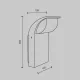 Aplica Exterior Stock O446WL-L7GF3K Maytoni LED, Grafit, Germania