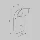 Aplica Exterior Stock O446WL-L7GF3KSR Maytoni LED, Grafit, Germania
