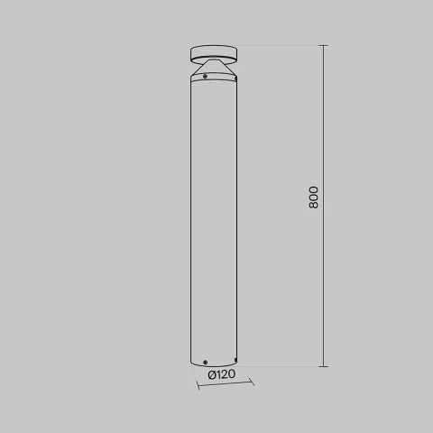 Stalp Olten O591FL-L12GF3K1 Maytoni LED, Grafit, Germania