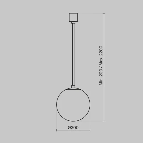 Pendul Luna P039PL-5W3K-20-B Maytoni LED, Alb, Germania