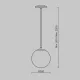 Pendul Luna P039PL-5W3K-20INS-B Maytoni LED, Alb, Germania