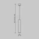 Pendul Focus LED P072PL-L12W3K-1 Maytoni LED, Alb, Germania