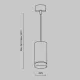 Pendul Orlo P085PL-12W3K-B Maytoni LED, Negru, Germania