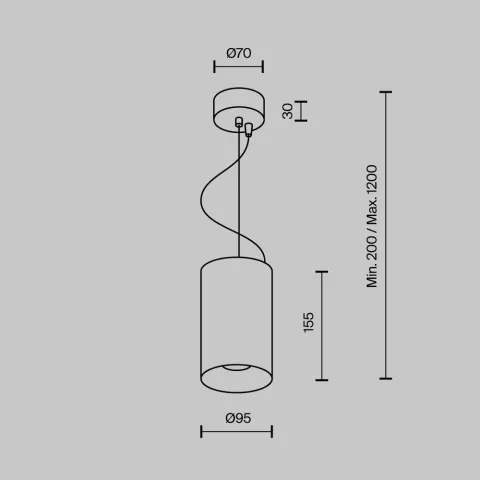 Pendul Efir P089PL-25W3K-W Maytoni LED, Alb, Germania