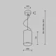 Pendul Efir P089PL-25W3K-W Maytoni LED, Alb, Germania