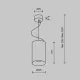 Pendul Efir P089PL-33W3K-W Maytoni LED, Alb, Germania