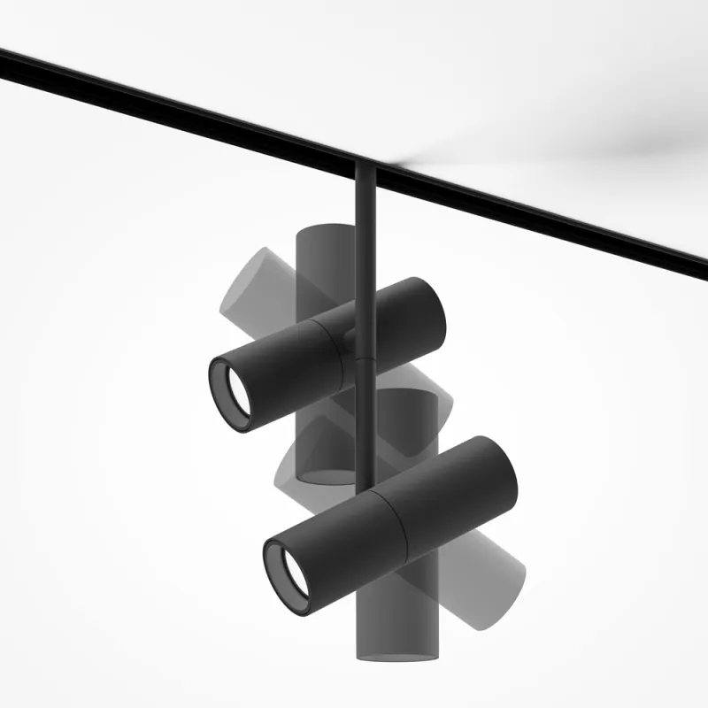 Downlight Sina Magnetica Elti Duo TR005-4-2X12W-DS-B Maytoni LED, Negru, Germania