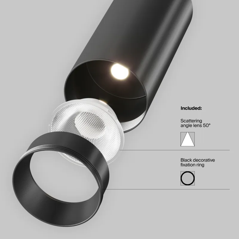 Downlight Sina 1 Faza Focus LED TR021-1-12B4K-W-D-B Maytoni LED, Negru, Germania