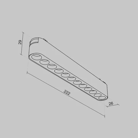 Downlight Sina Magnetica Slim Points TR082-1-12W4K-M-B Maytoni LED, Negru, Germania