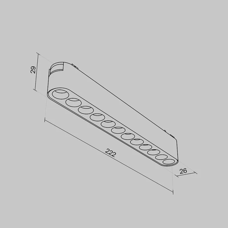 Downlight Sina Magnetica Slim Points TR082-1-12W4K-M-B Maytoni LED, Negru, Germania