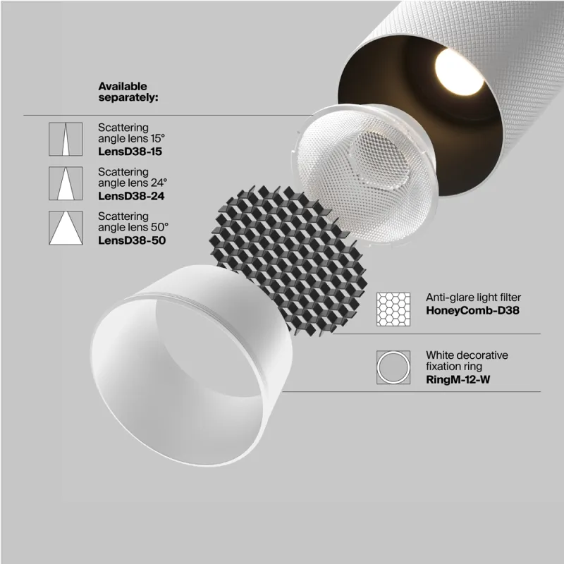 Downlight Sina Magnetica Artisan TR097-2-12W4K-M-BW Maytoni LED, Alb, Germania