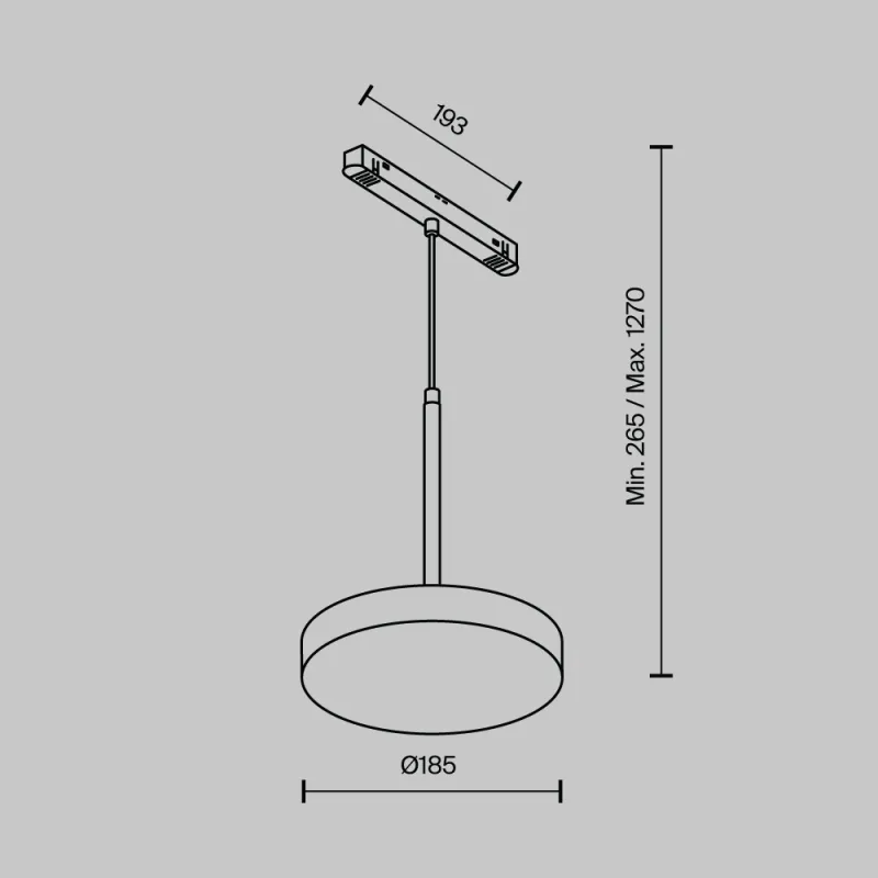Pendul Sina Magnetica Plato TR123-4-15W-DS-B Maytoni LED, Negru, Germania