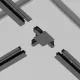 Conector T Sina 1 Faza Accessories For Tracks Unity TRA002CT-11B Maytoni Negru, Germania