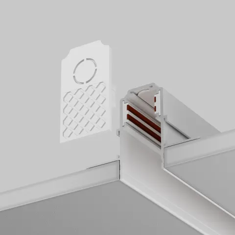 End Cap Sina Magnetica Accessories For Tracks Exility TRA034EC-42W Maytoni Alb, Germania