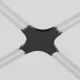 Cruce Distribuitor Sina Magnetica Slim Accessories For Tracks Radity TRA084CX-11B Maytoni Negru, Germania