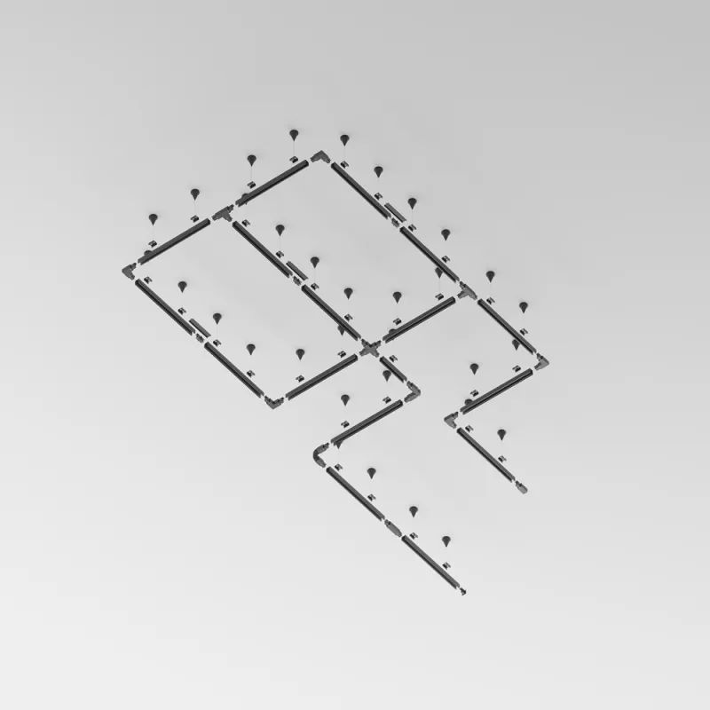 Sina 3 Faze Aplicata Busbar Trunkings Trinity TRX005-311B Maytoni Negru, Germania