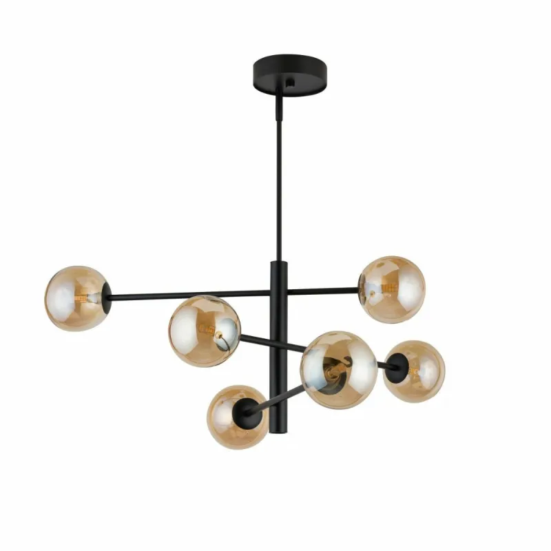 Suspensie Oro 6 Bursztynowy, G9, Negru, 32073, Sigma Polonia