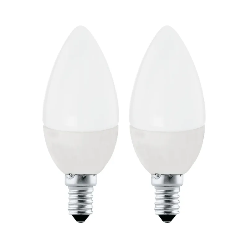 Set Becuri Eglo 10792, Led E14 2X4W 320Lm 3000K Ø37Mm, Lumina Calda