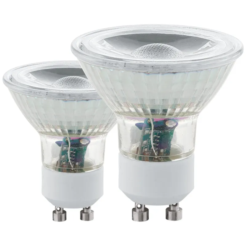 Set Becuri Eglo 11475, Led Gu10 2X3.3W 240Lm 3000K Ø50Mm, Lumina Calda