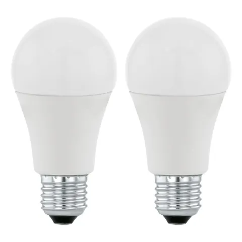 Set Becuri Eglo 11484, Led E27 2X12W 1055Lm 3000K Ø60Mm, Lumina Calda