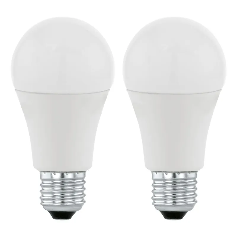 Set Becuri Eglo 11484, Led E27 2X12W 1055Lm 3000K Ø60Mm, Lumina Calda