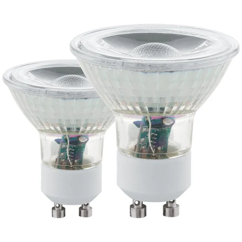 Set Becuri Eglo 11526, Led Gu10 2X5W 400Lm 4000K Ø50Mm, Lumina Neutra