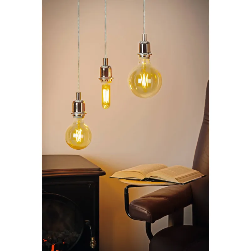 Bec Dimabil Eglo 11693, Led E27 4W 320Lm 1700K Ø95Mm, Lumina Calda, Chihlimbar