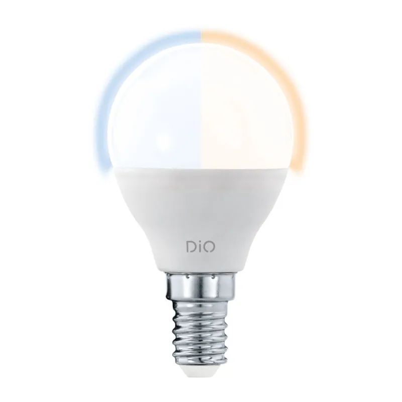 Bec Dimabil Cu Telecomanda Eglo Access 11805, Led E14 5W 400Lm 2700-6500K Ø45Mm, Lumina Calda, Neutra, Rece