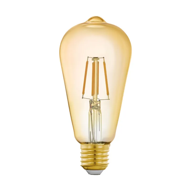 Bec Inteligent Eglo Connect 11865, Led E27 5.5W 500Lm 2200K Ø64Mm, Lumina Calda, Chihlimbar