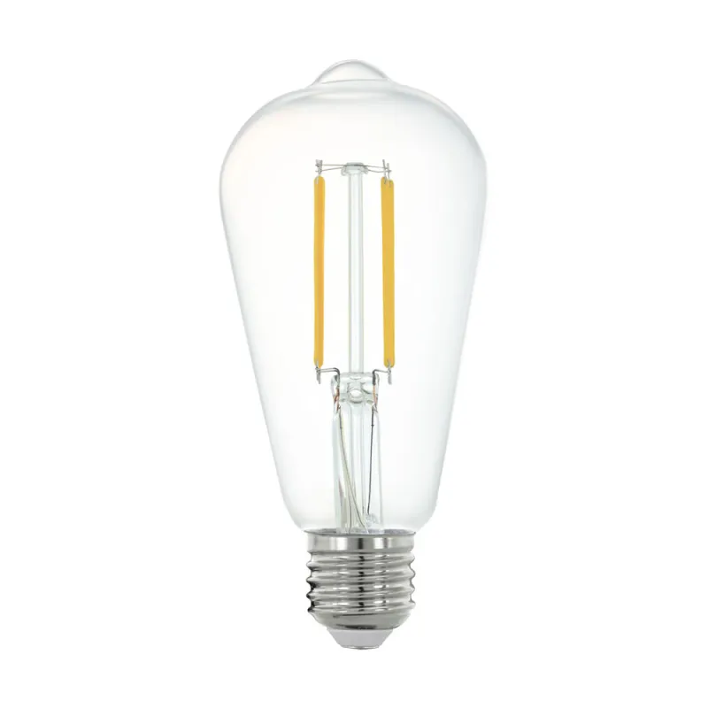 Bec-Zig-E27-St64 6W 4000K Clear