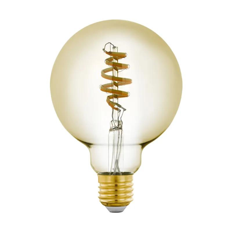 Bec-Zig-Cct-E27-G95 5,5W Amber